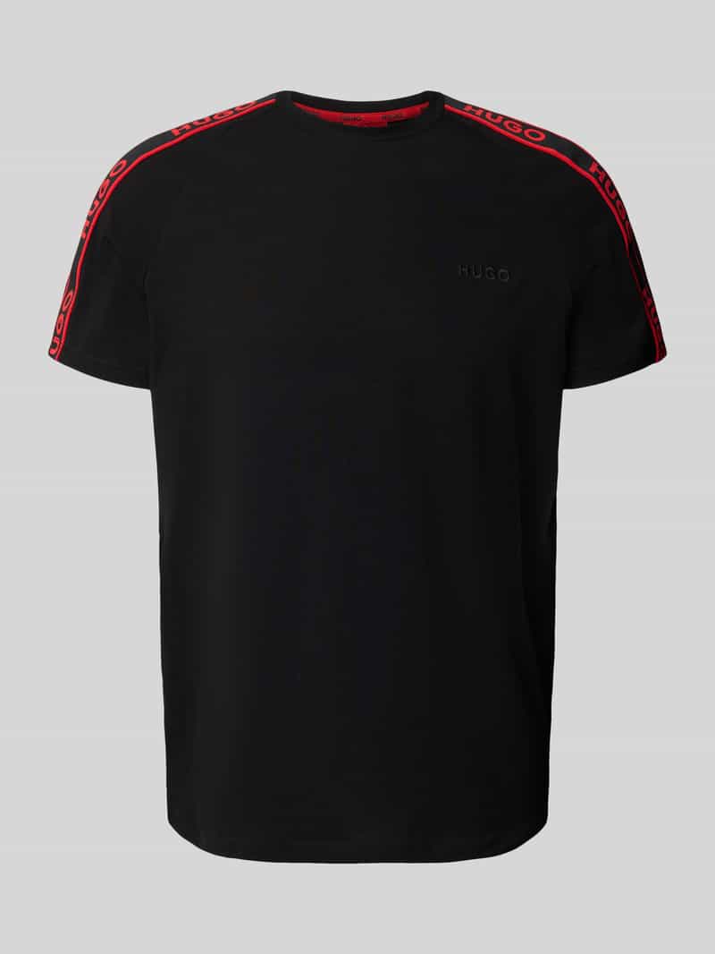 T-shirt z wyhaftowanym logo model ‘LIAM’