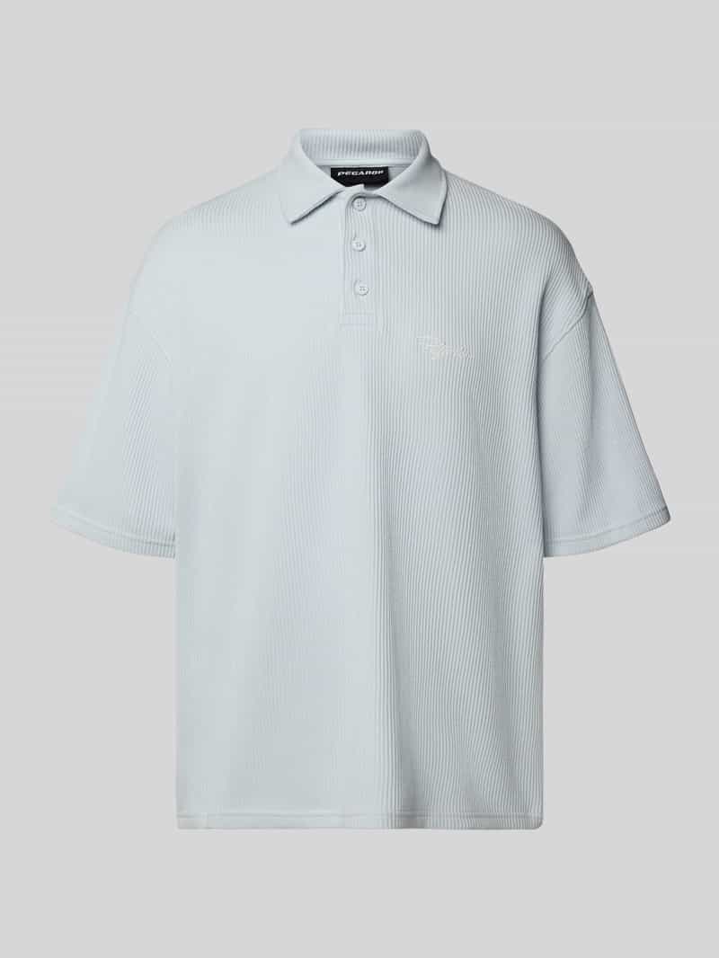 Koszulka polo o kroju oversized z wyhaftowanym logo