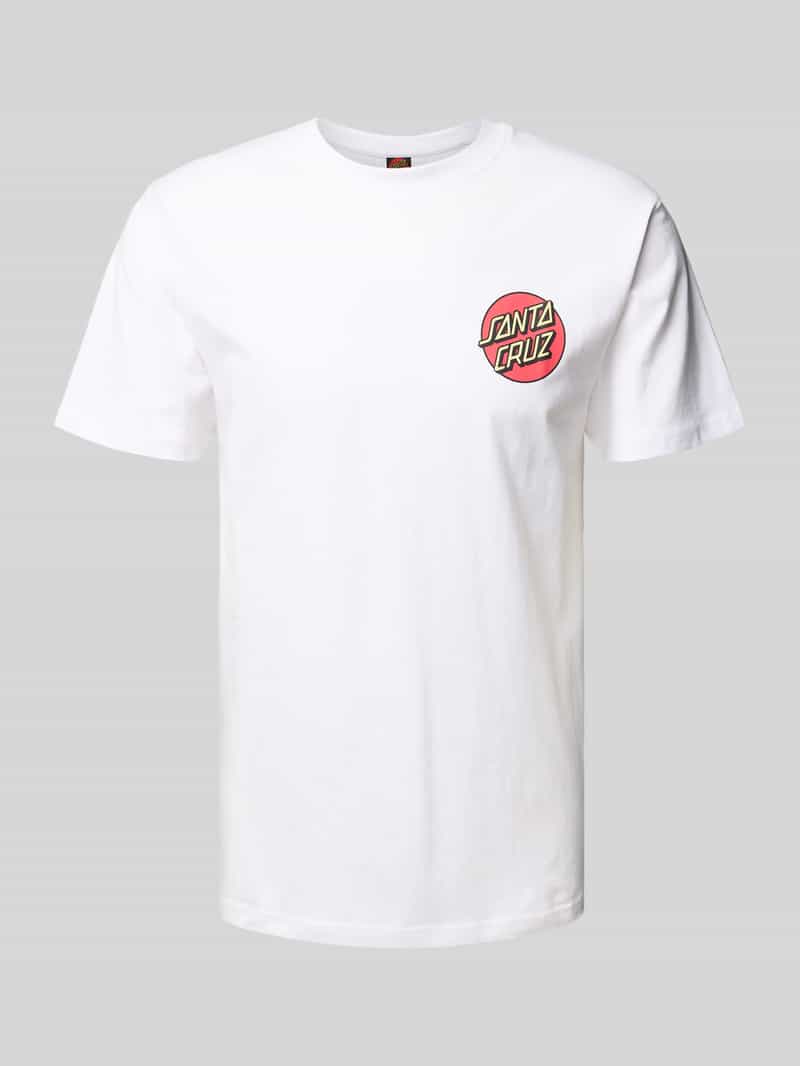 T-shirt z nadrukiem z logo model ‘SCREAMING ROSE FLASH’