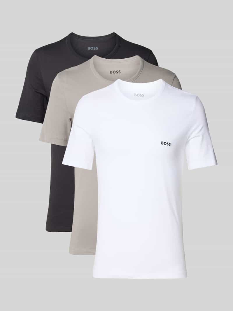 T-shirt o kroju regular fit z czystej bawełny
