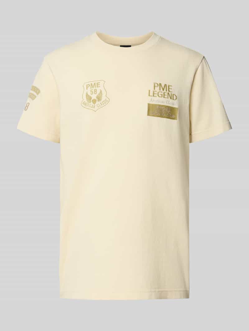 T-shirt z wyhaftowanym logo i motywem model ‘ON’