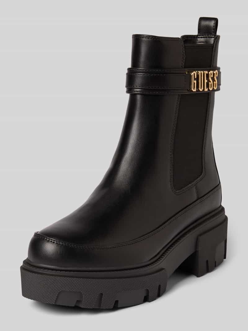 Buty chelsea z aplikacjami z logo model ‘YELMA’