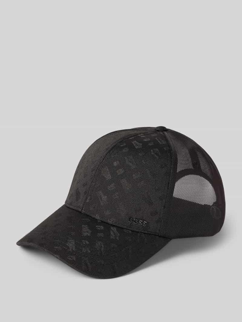 Czapka z daszkiem w stylu trucker ze wstawką z siateczki