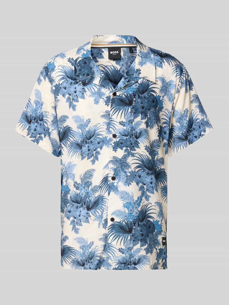 Koszula casualowa o kroju relaxed fit ze wzorem na całej powierzchni
