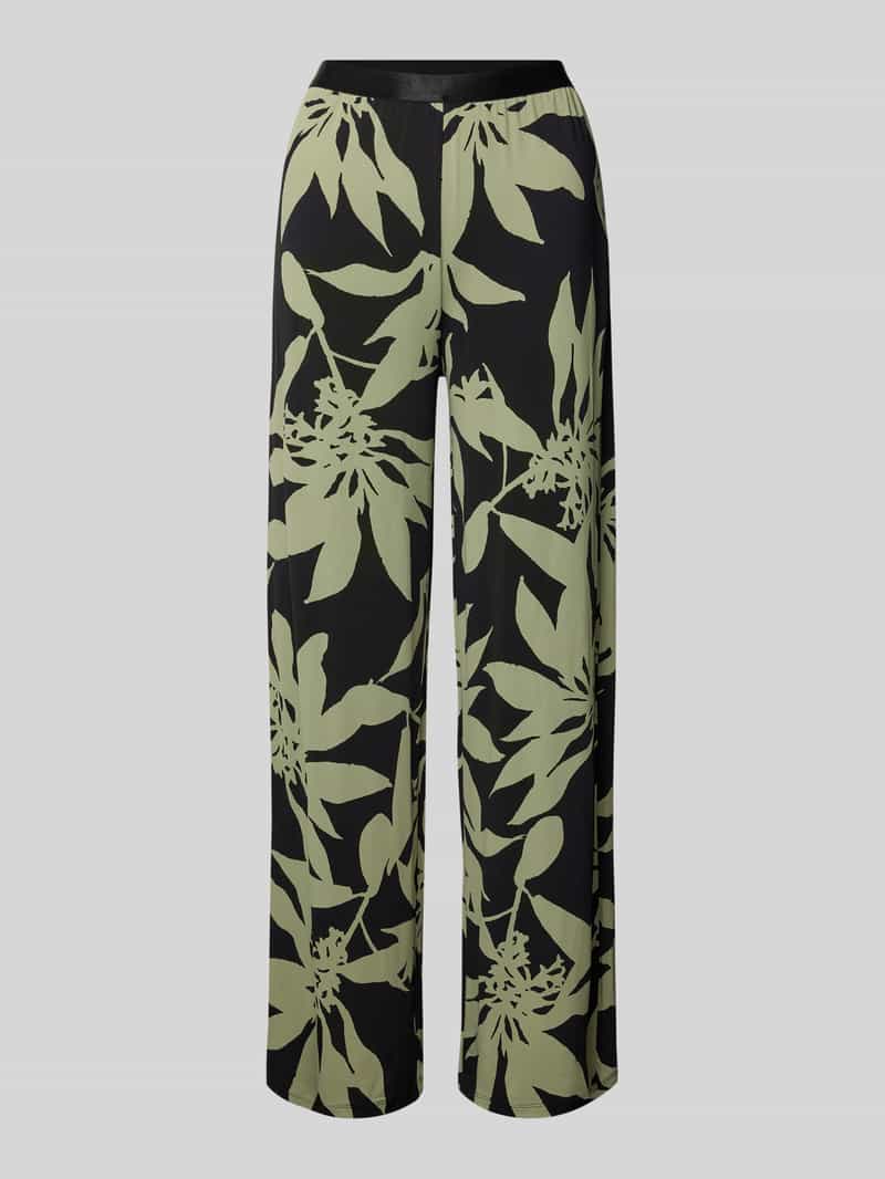 Spodnie w stylu Marleny Dietrich o kroju regular fit z mieszanki wiskozy i elastanu