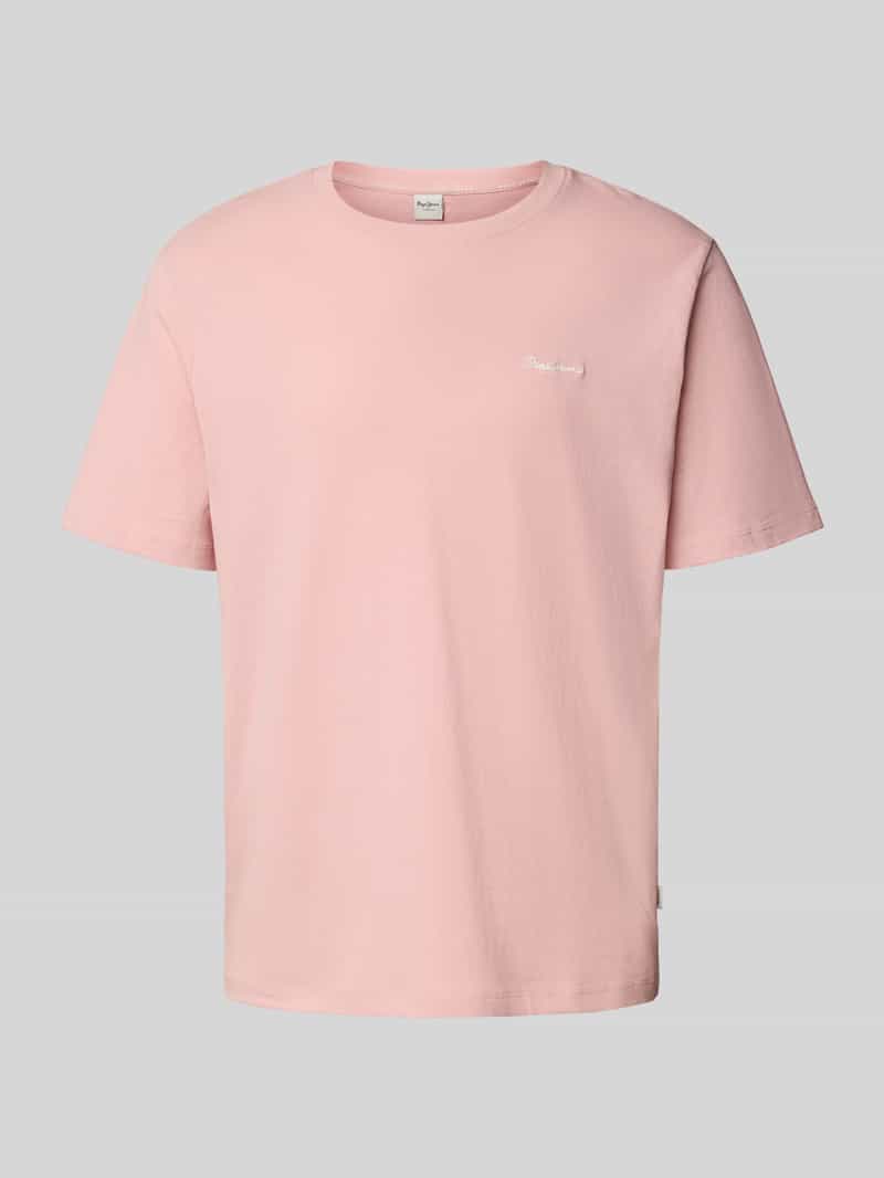 T-shirt o kroju regular fit z czystej bawełny