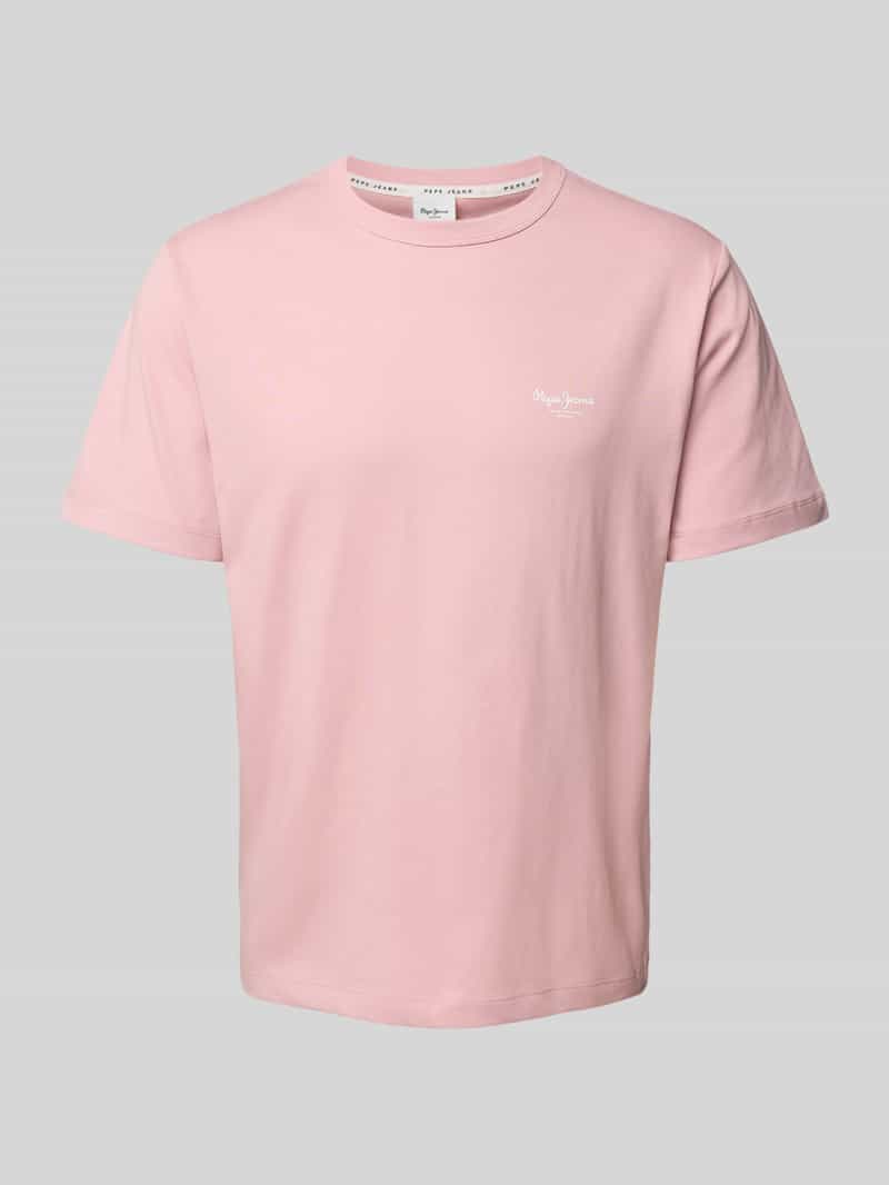 T-shirt o kroju regular fit z czystej bawełny model ‘TALBOT’
