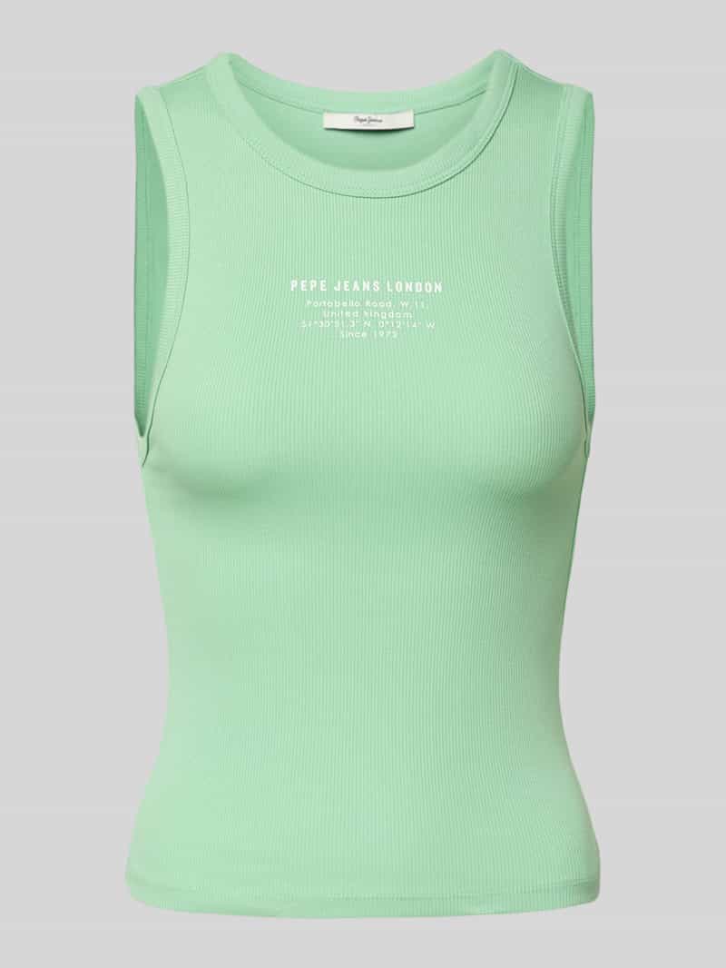 Top o kroju slim fit z mieszanki bawełny model ‘VIV’