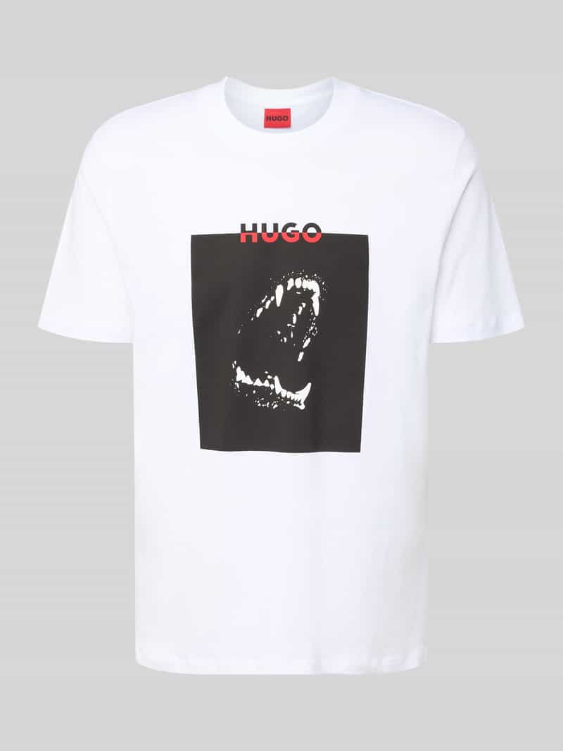 T-shirt z nadrukowanym motywem i logo model ‘Dobero’