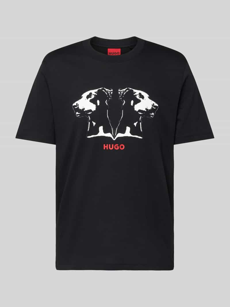 T-shirt z nadrukowanym motywem i logo model ‘Dobero’