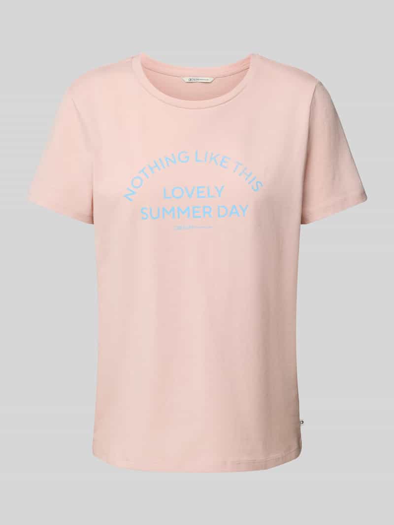 T-shirt o kroju regular fit z czystej bawełny