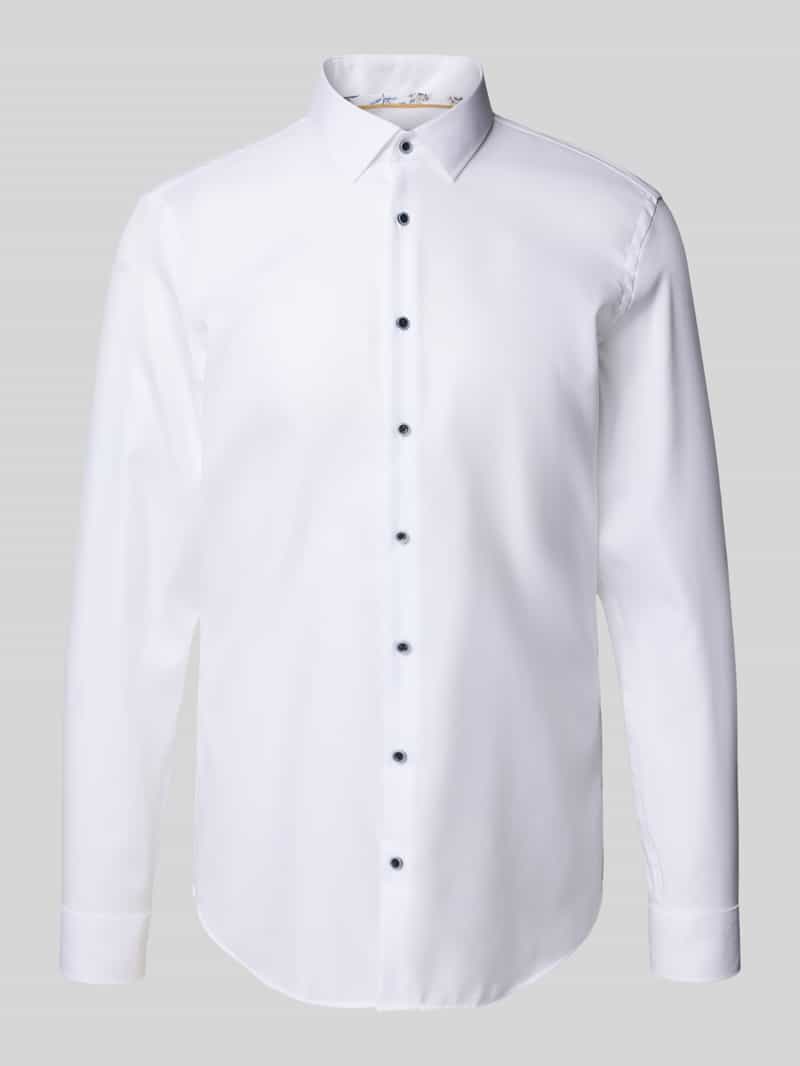 Koszula biznesowa o kroju Super Slim Fit z kołnierzykiem typu kent
