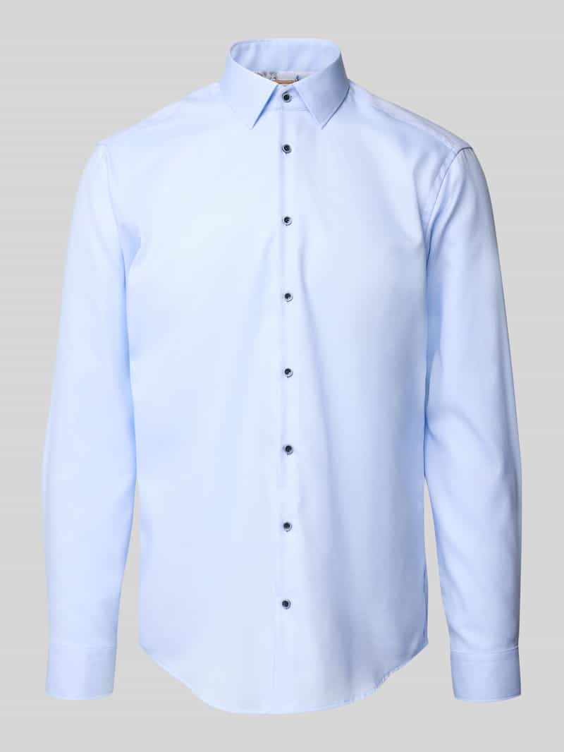 Koszula biznesowa o kroju regular fit z kołnierzykiem typu kent