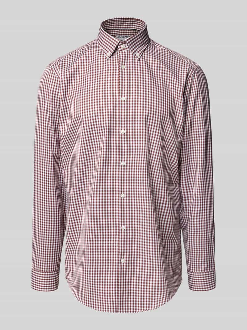 Koszula biznesowa o kroju regular fit z kołnierzykiem typu button down