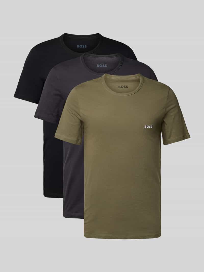 T-shirt o kroju regular fit z czystej bawełny