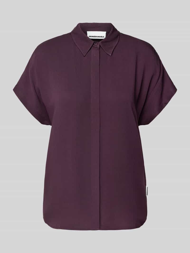 Bluzka o kroju relaxed fit z czystej wiskozy