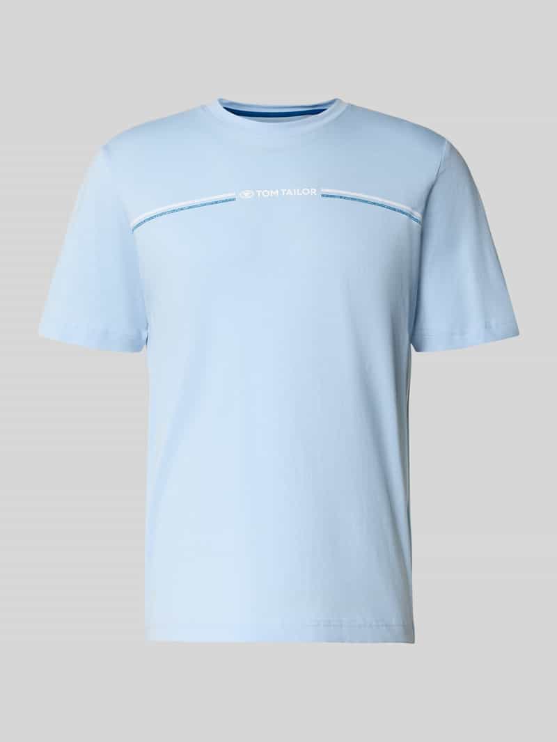 T-shirt o kroju regular fit z czystej bawełny