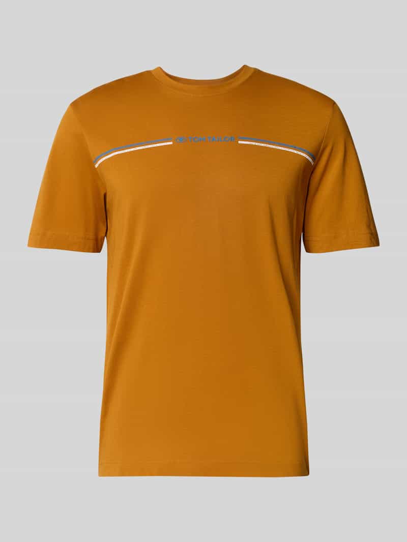T-shirt o kroju regular fit z czystej bawełny