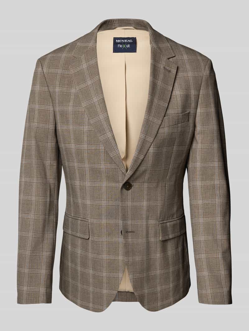 Marynarka o kroju slim fit z kołnierzem z połami