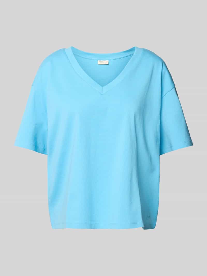 T-shirt o pudełkowym kroju z czystej bawełny