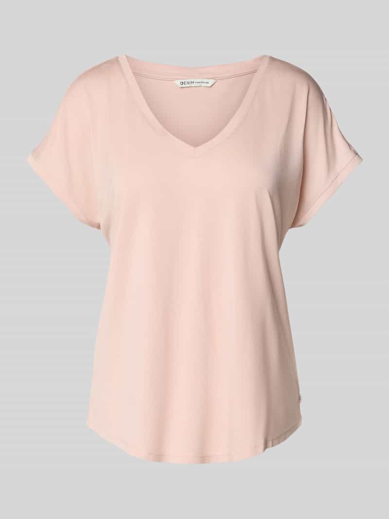 T-shirt o luźnym kroju z mieszanki wiskozy