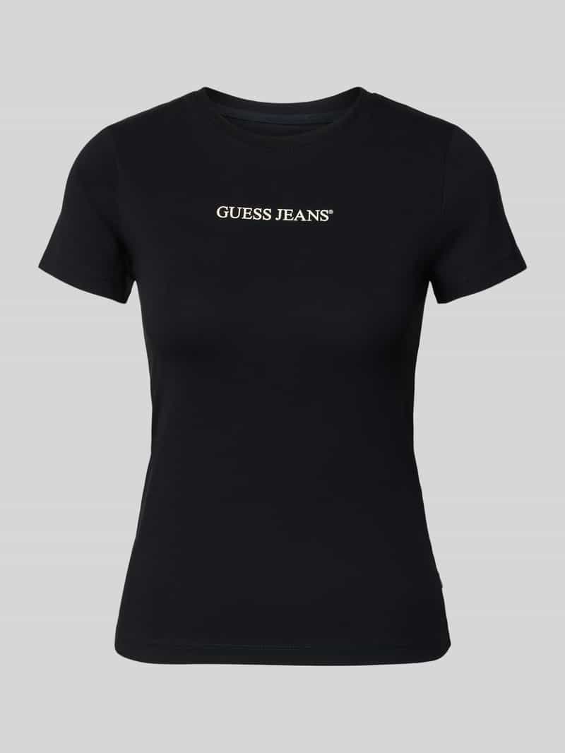 T-shirt o kroju slim fit z nadrukiem z logo