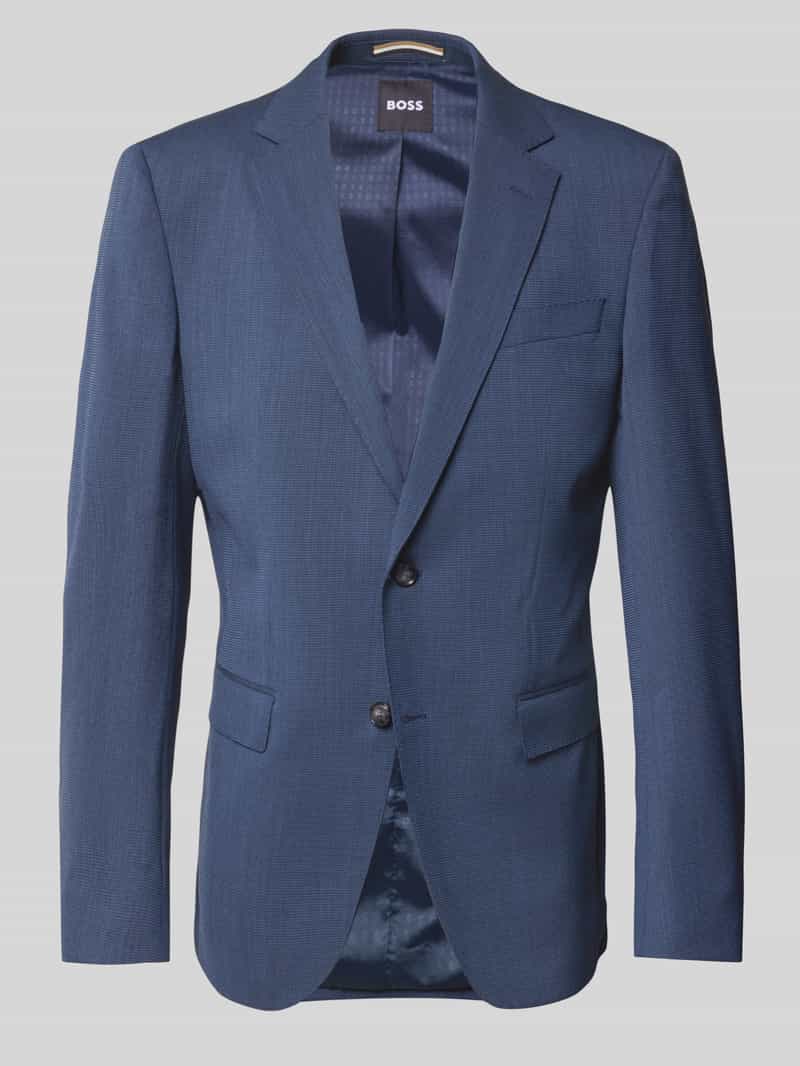 Marynarka do garnituru o kroju slim fit z żywej wełny model ‘HUGE’