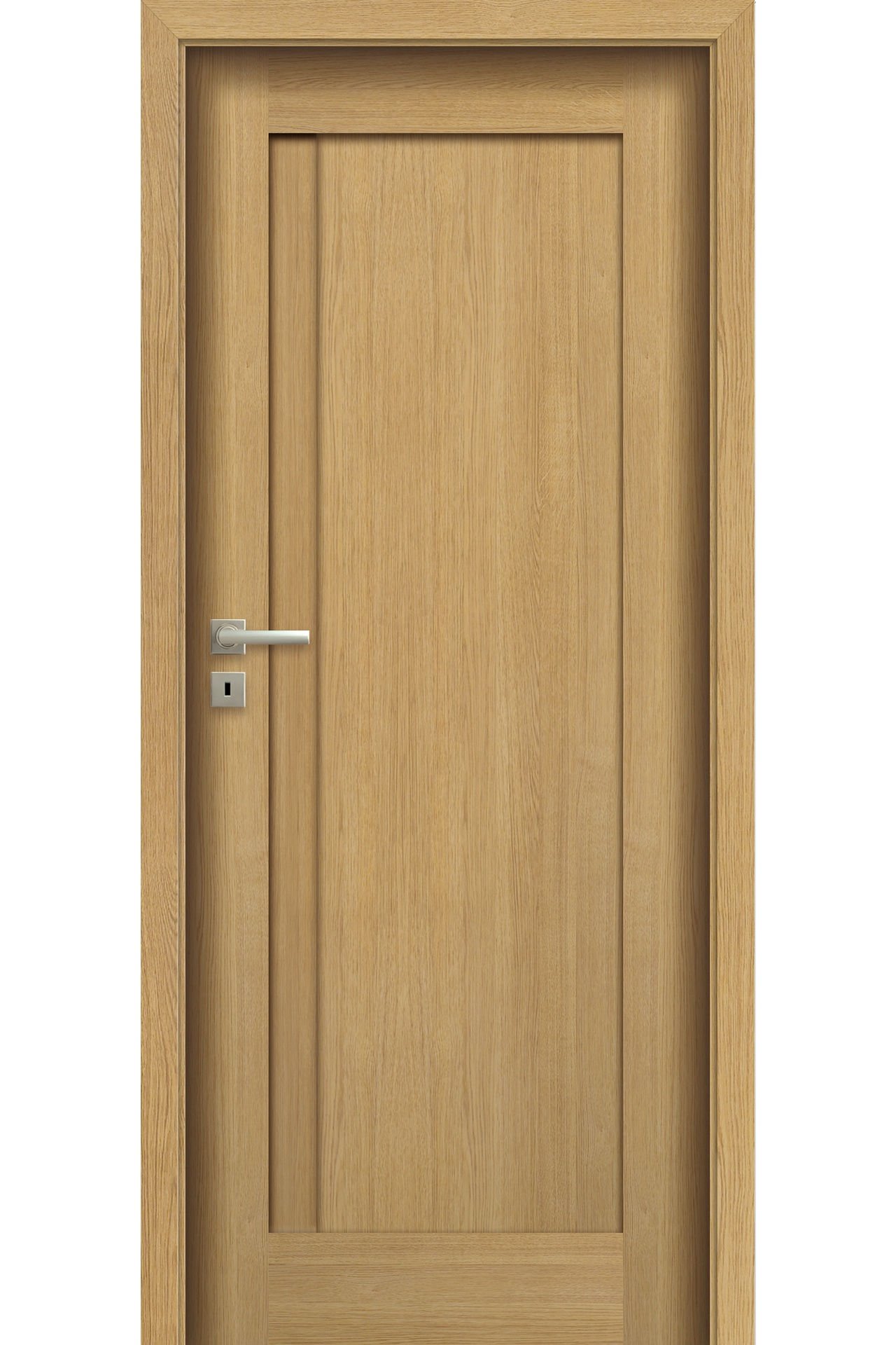 Pol-Skone Dzwi Wewnętrzne Z Szybą Fortimo V1S Dąb Polski