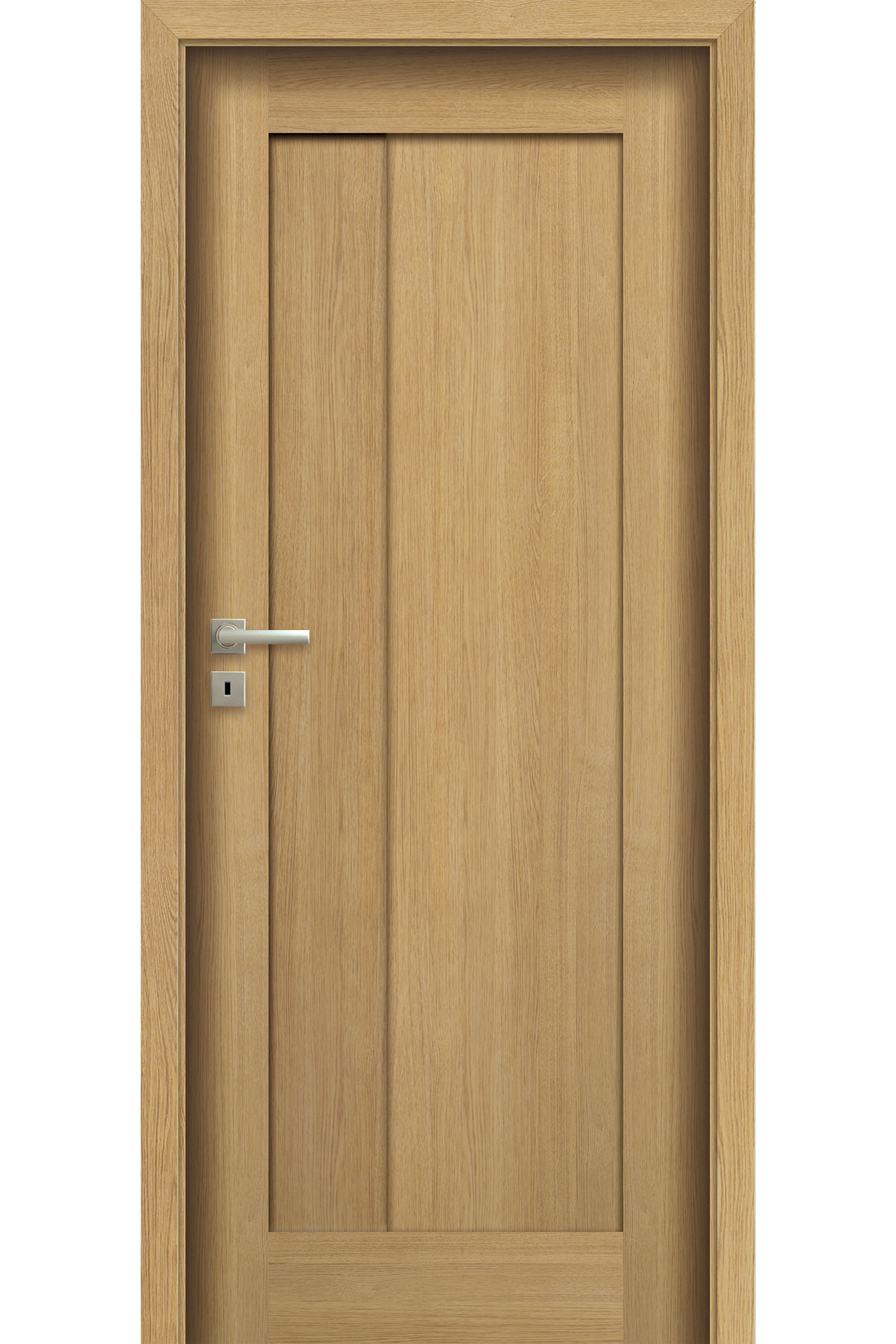 Pol-Skone Dzwi Wewnętrzne Z Szybą Fortimo V2S Dąb Polski