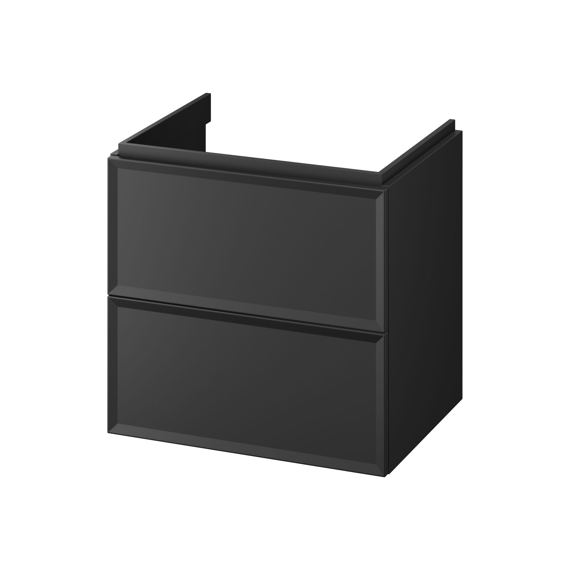 Szafka łazienkowa pod umywalkę Cersanit Millos 60 cm czarny mat S1021-002