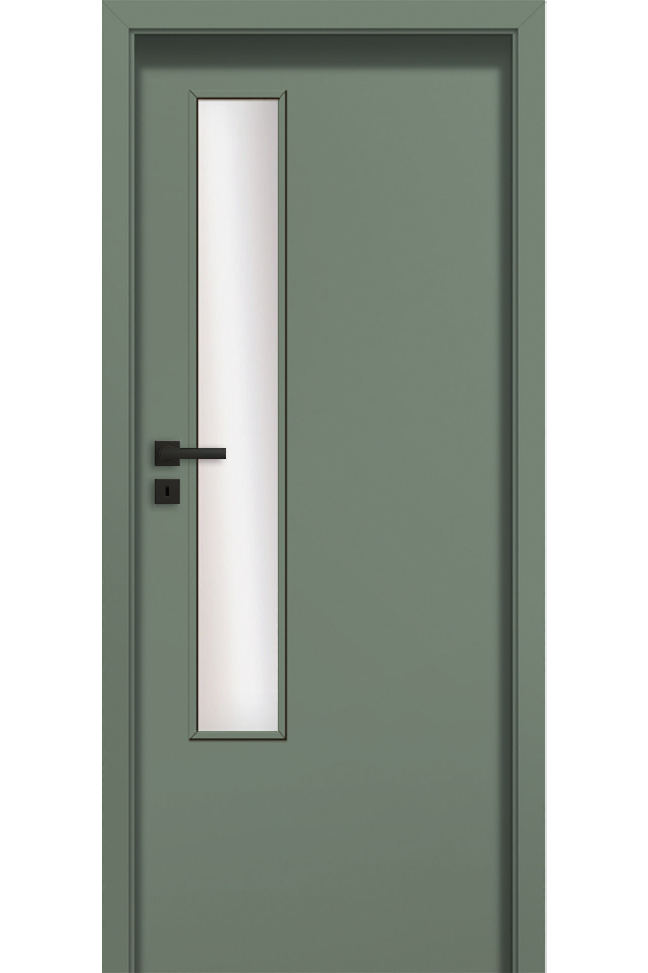 Pol-Skone Dzwi Wewnętrzne Z Szybą Haptic 04 651 Verde