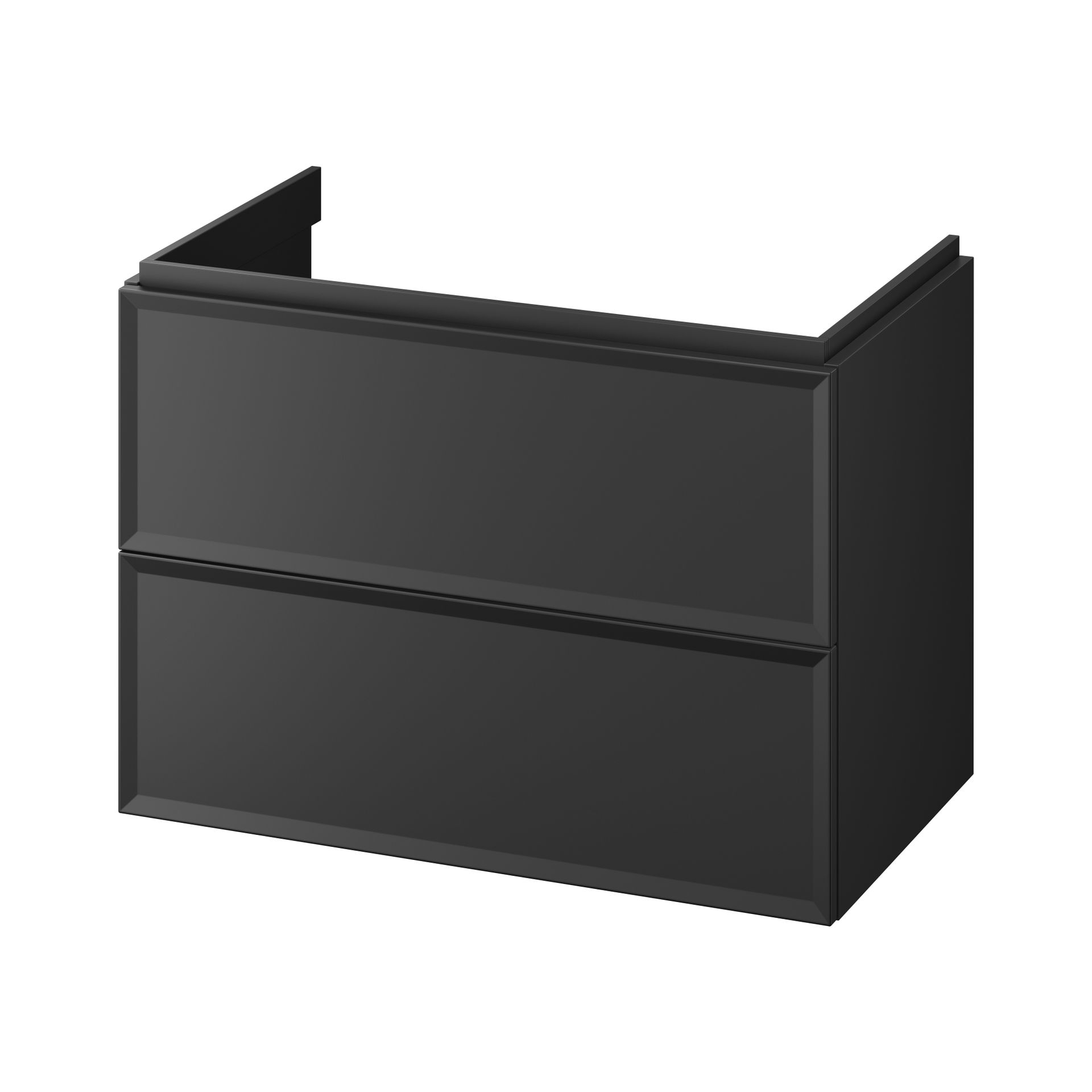 Szafka łazienkowa pod umywalkę Cersanit Millos 80 cm czarny mat S1017-003