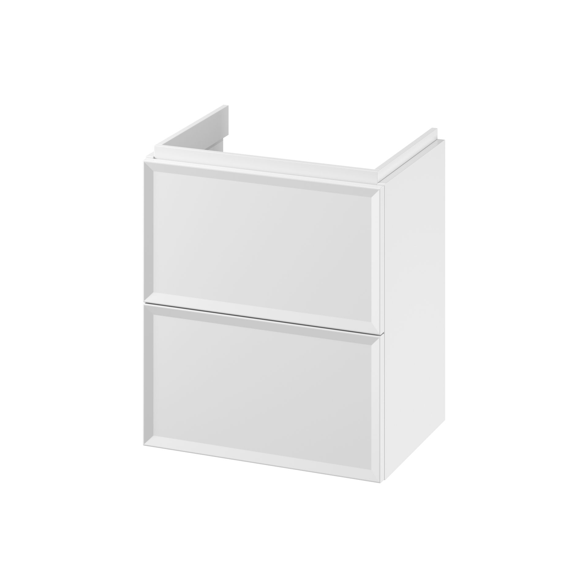 Szafka łazienkowa pod umywalkę Cersanit Millos Slim 50 cm biały mat S1021-005