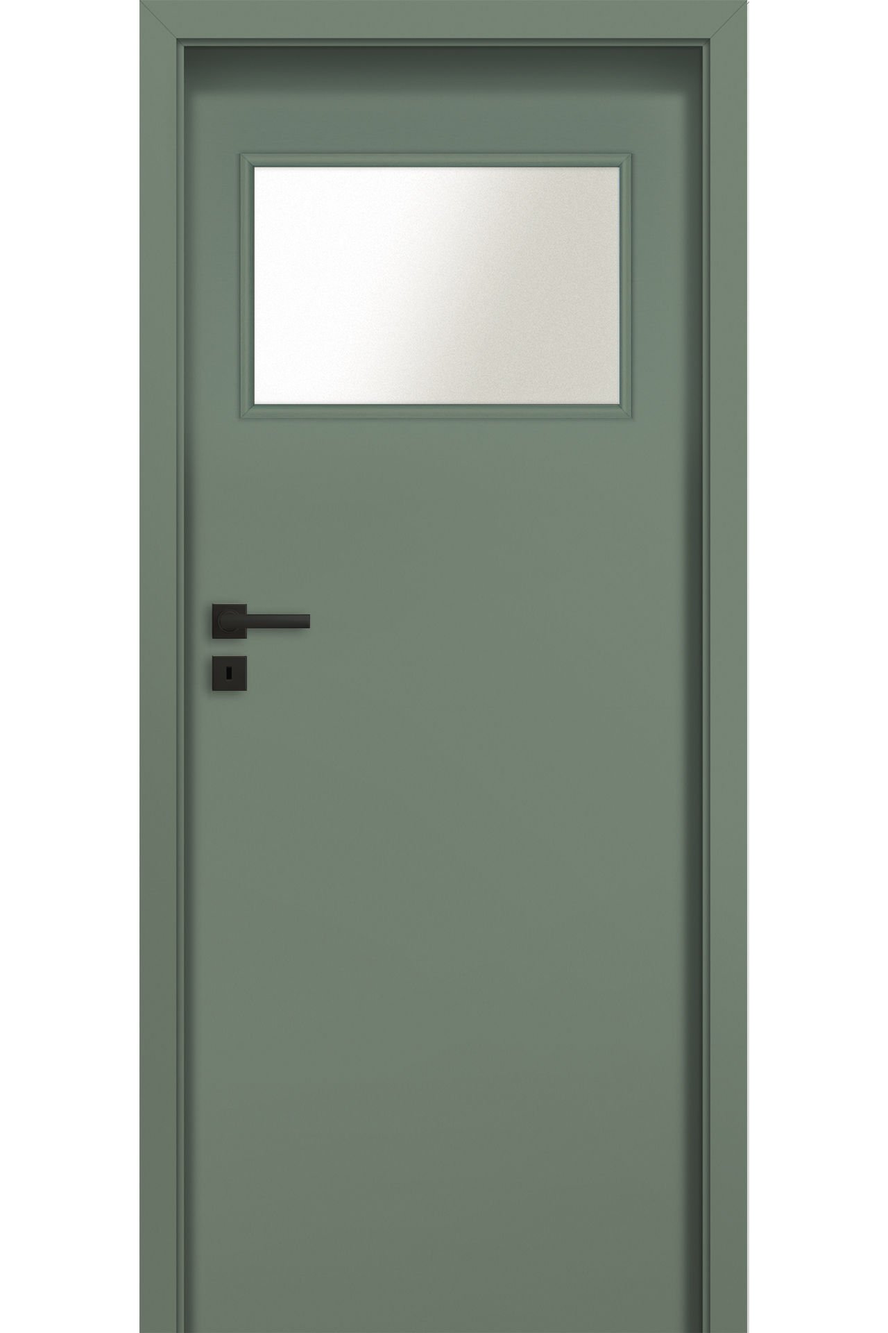 Pol-Skone Dzwi Wewnętrzne Z Szybą Haptic 02 651 Verde