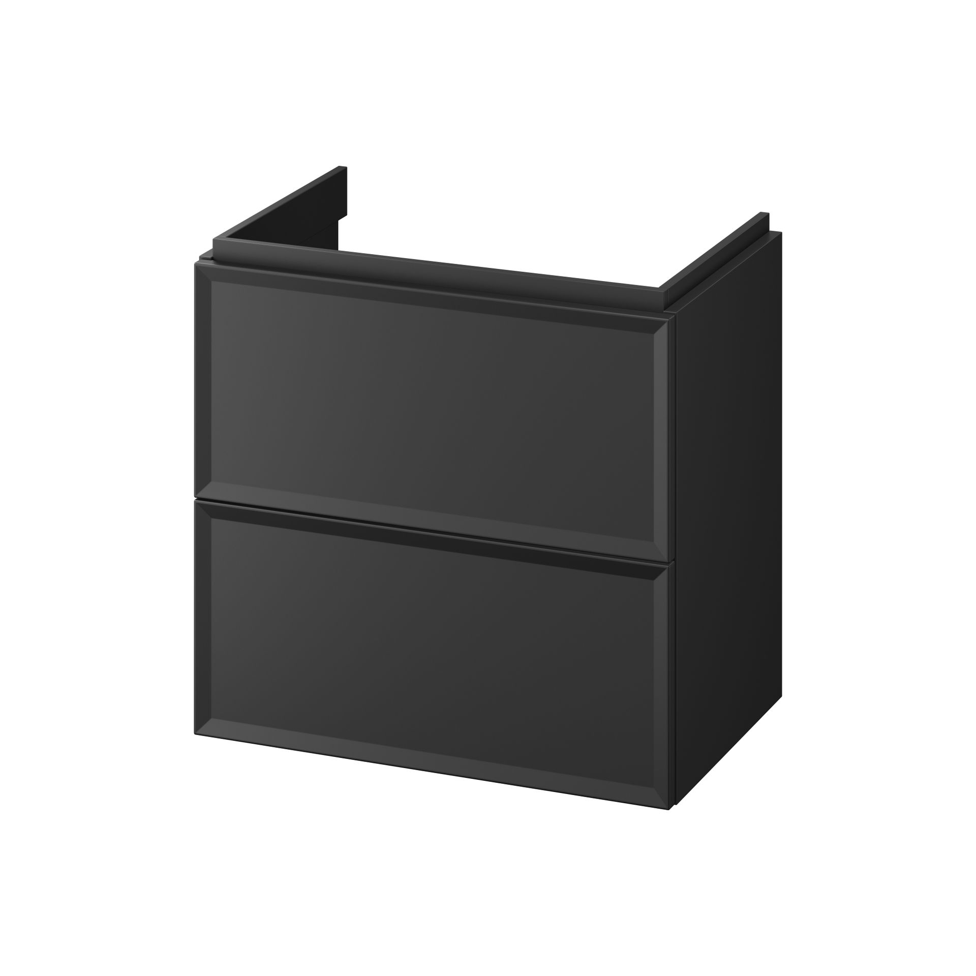 Szafka łazienkowa pod umywalkę Cersanit Millos Slim 60 cm czarny mat S590-100