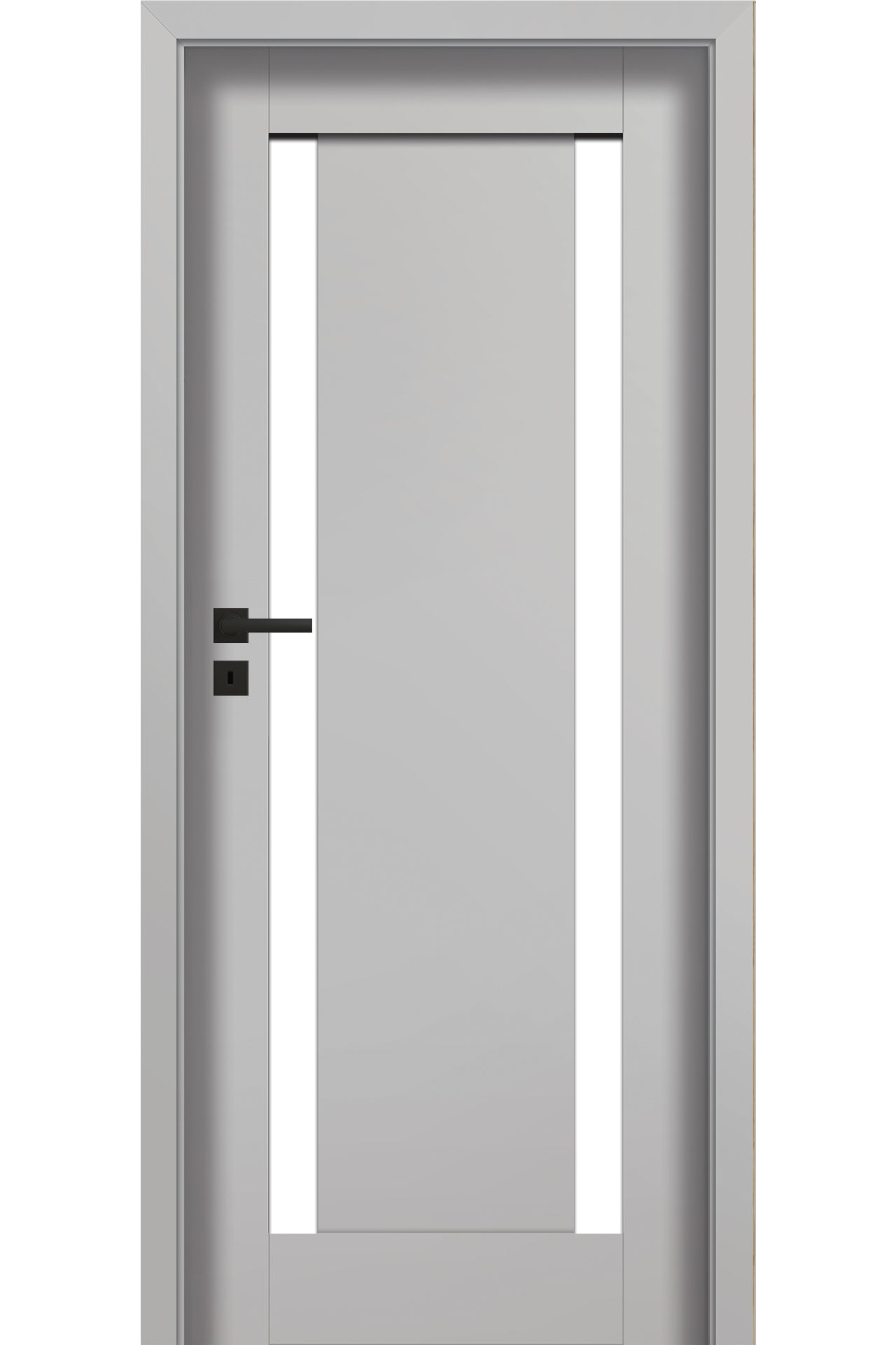 Pol-Skone Dzwi Wewnętrzne Z Szybą Mona W02S2 Platino