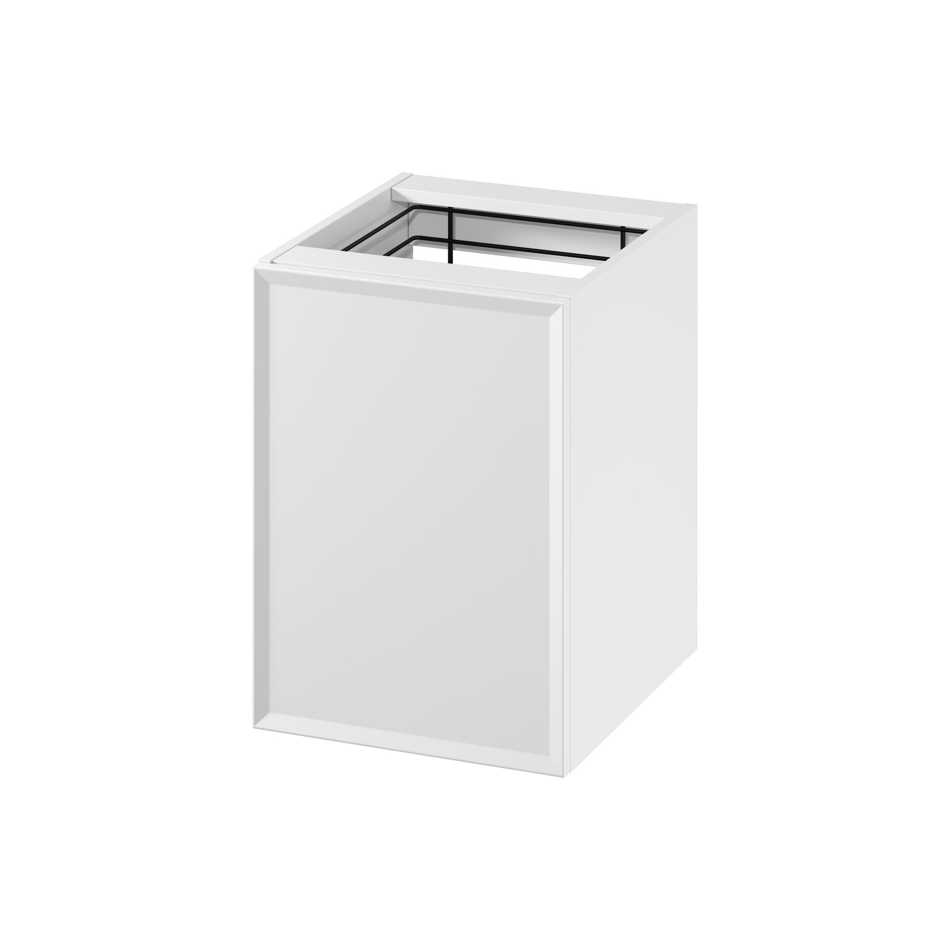 Szafka łazienkowa pod blat z koszem na pranie Cersanit Millos 40 cm biały mat S1022-011