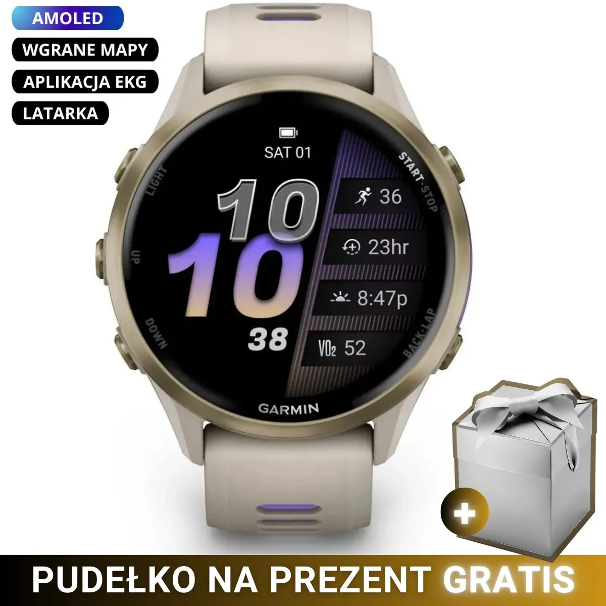 Garmin Forerunner 970 Beżowy