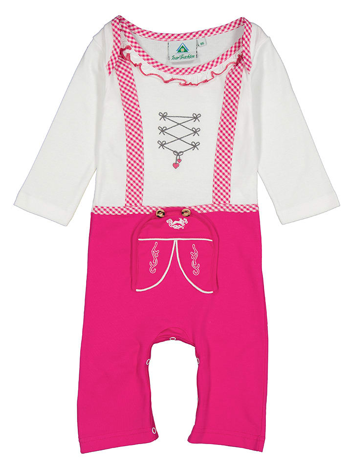 Isartrachten Rampers w kolorze różowo-białym