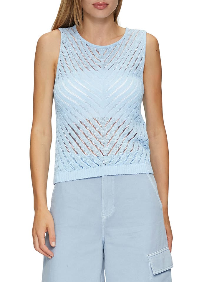 S.OLIVER RED LABEL Bezrękawnik w kolorze błękitnym