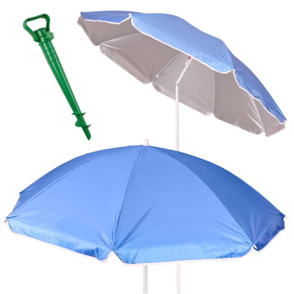 Kik Sp. z o. o. Sp. k. Parasol ogrodowy UV 150cm niebieski