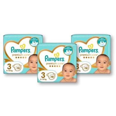 Pieluchomajtki PAMPERS Premium Care 3 (234 szt)