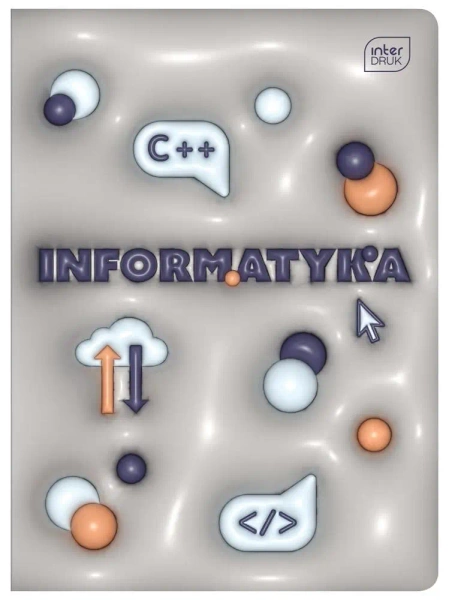 Zeszyt A5/60K kratka Informat +pig.wiedzy (10szt) - INTERDRUK