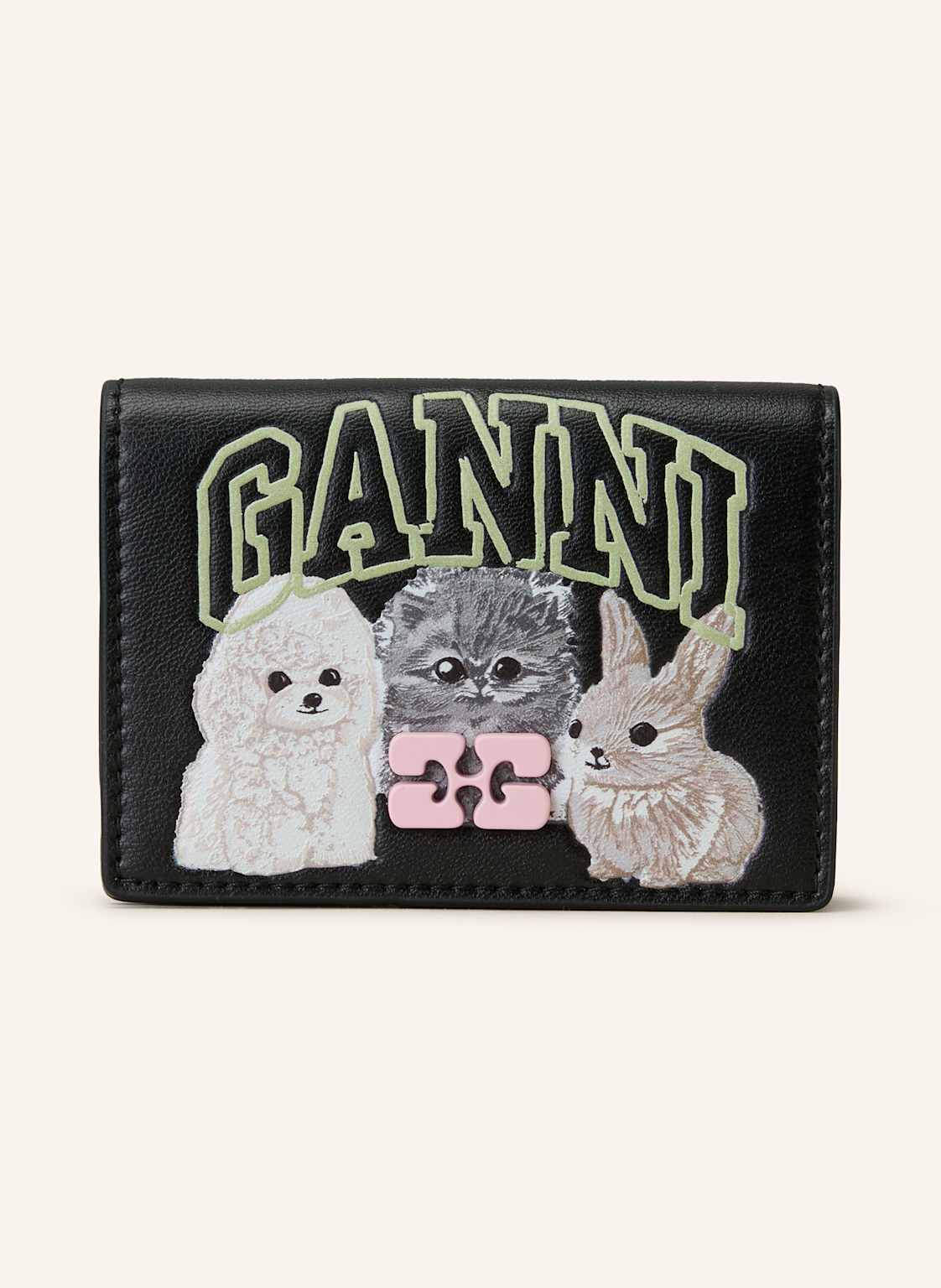 Ganni Etui Na Monety Bou schwarz