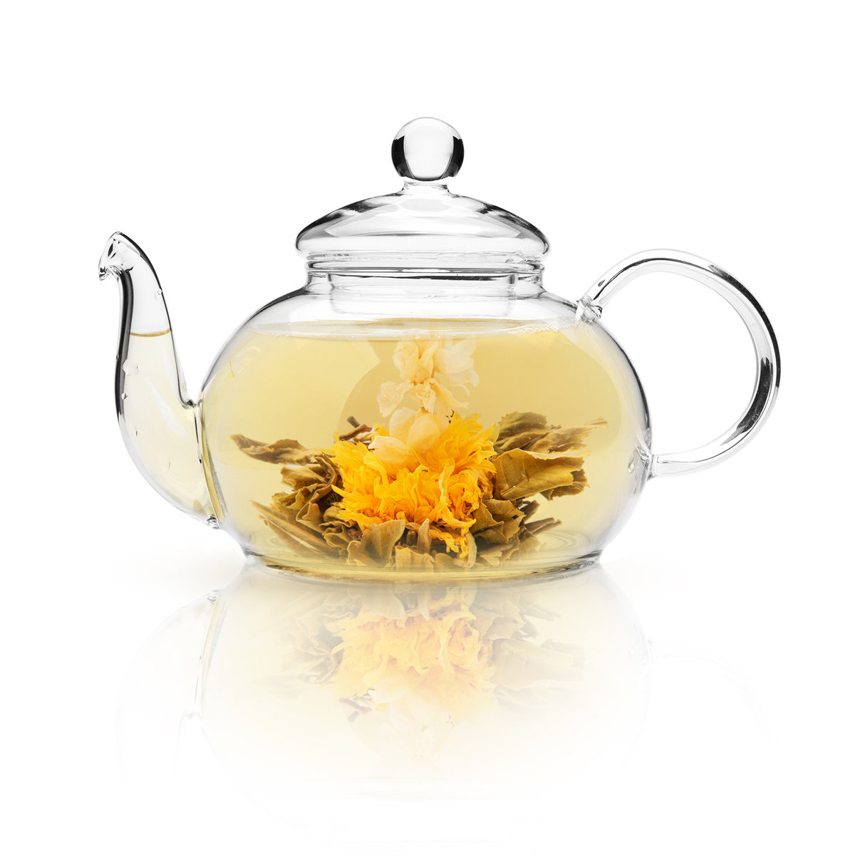 Herbata kwitnąca biała LILIA kulka ball 1szt rozkwitająca white tea