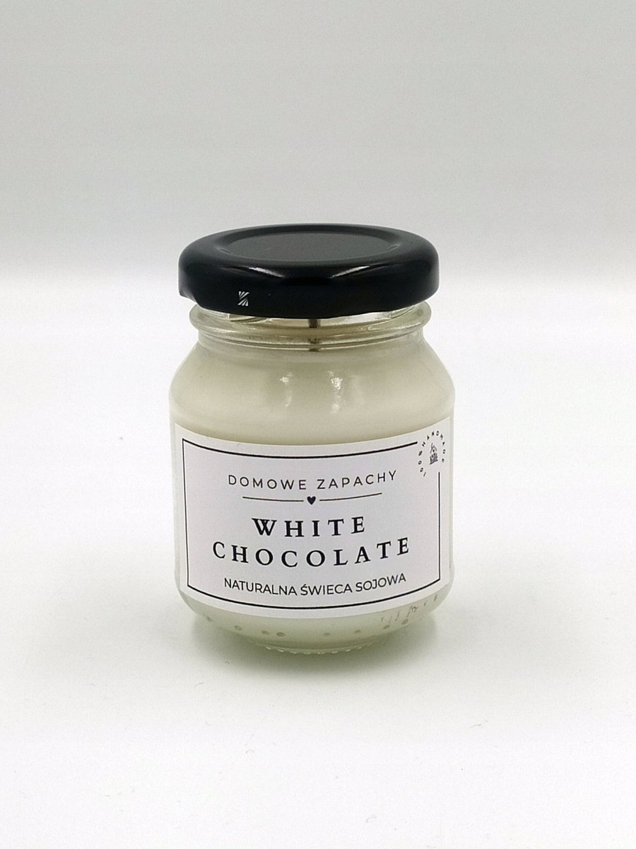 Naturalna Świece Sojowa WHITE CHOCOLATE 80 ml