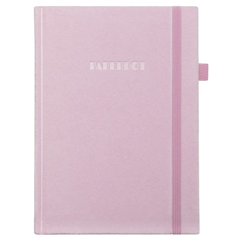 Notes welurowy 96 kartek róż