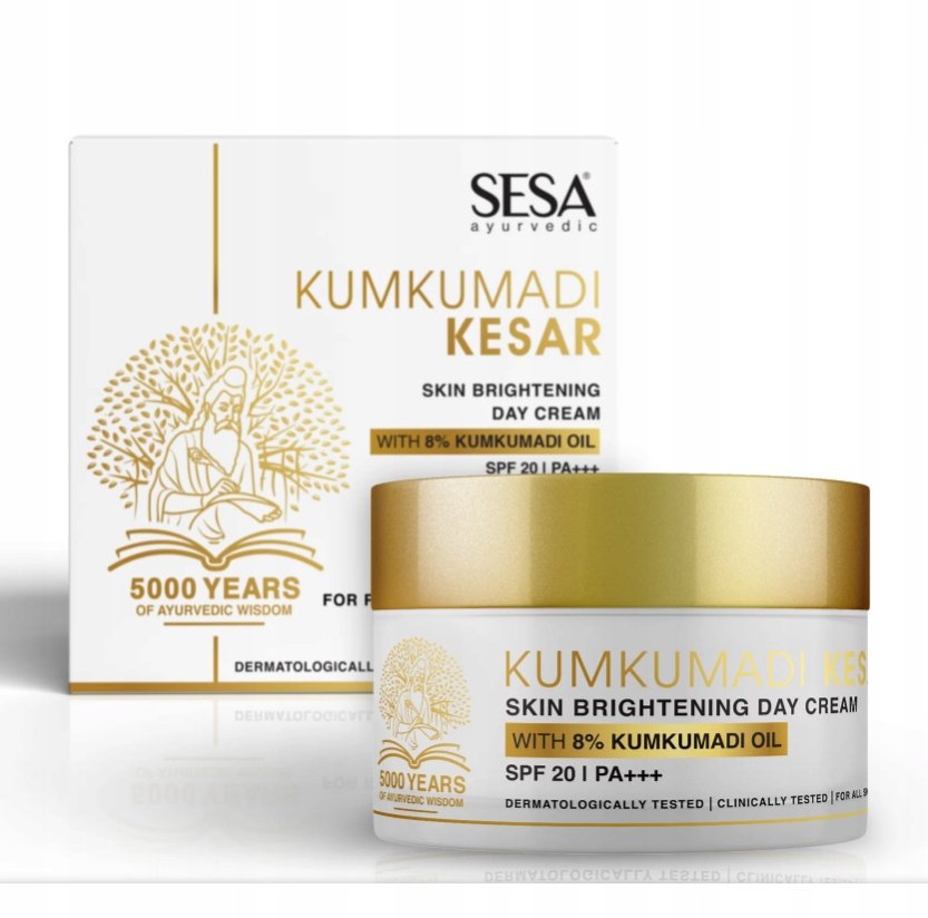 Sesa Kumkumadi Krem Z Kesar Na Dzień Do Rozjaśniania Skóry 50g