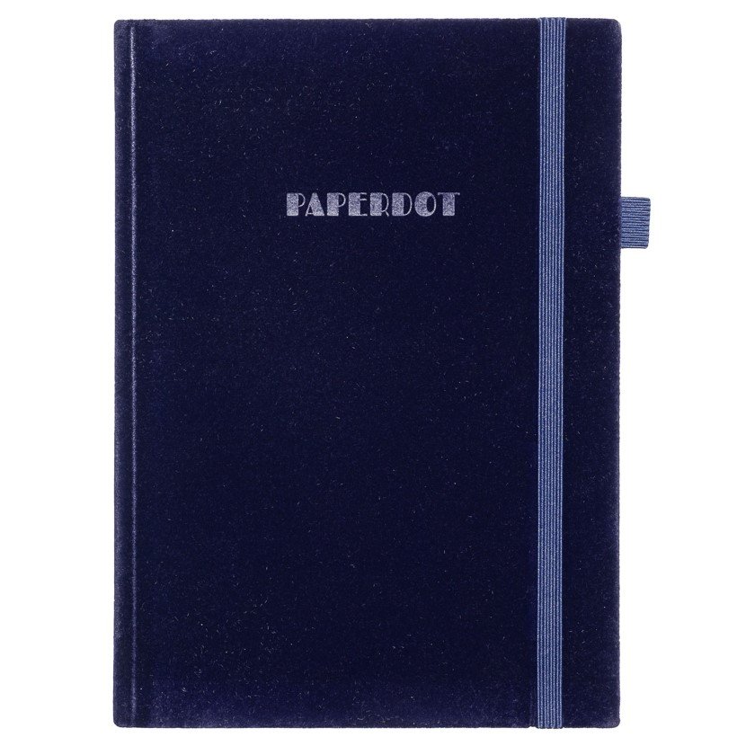 Notes welurowy 96 kartek granat