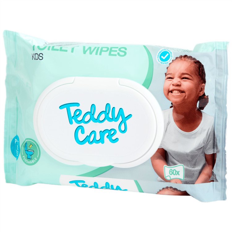 Nawilżone chusteczki toaletowe dla dzieci Teddy Care Toilet Wipes 60 szt.